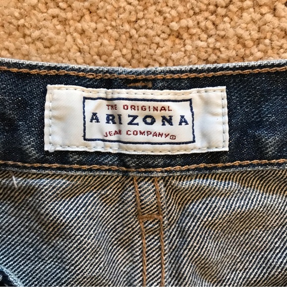 Arizona High Waist Denim Shorts Womens Size 11 Blue Vintage y2k - Picture 9 of 13